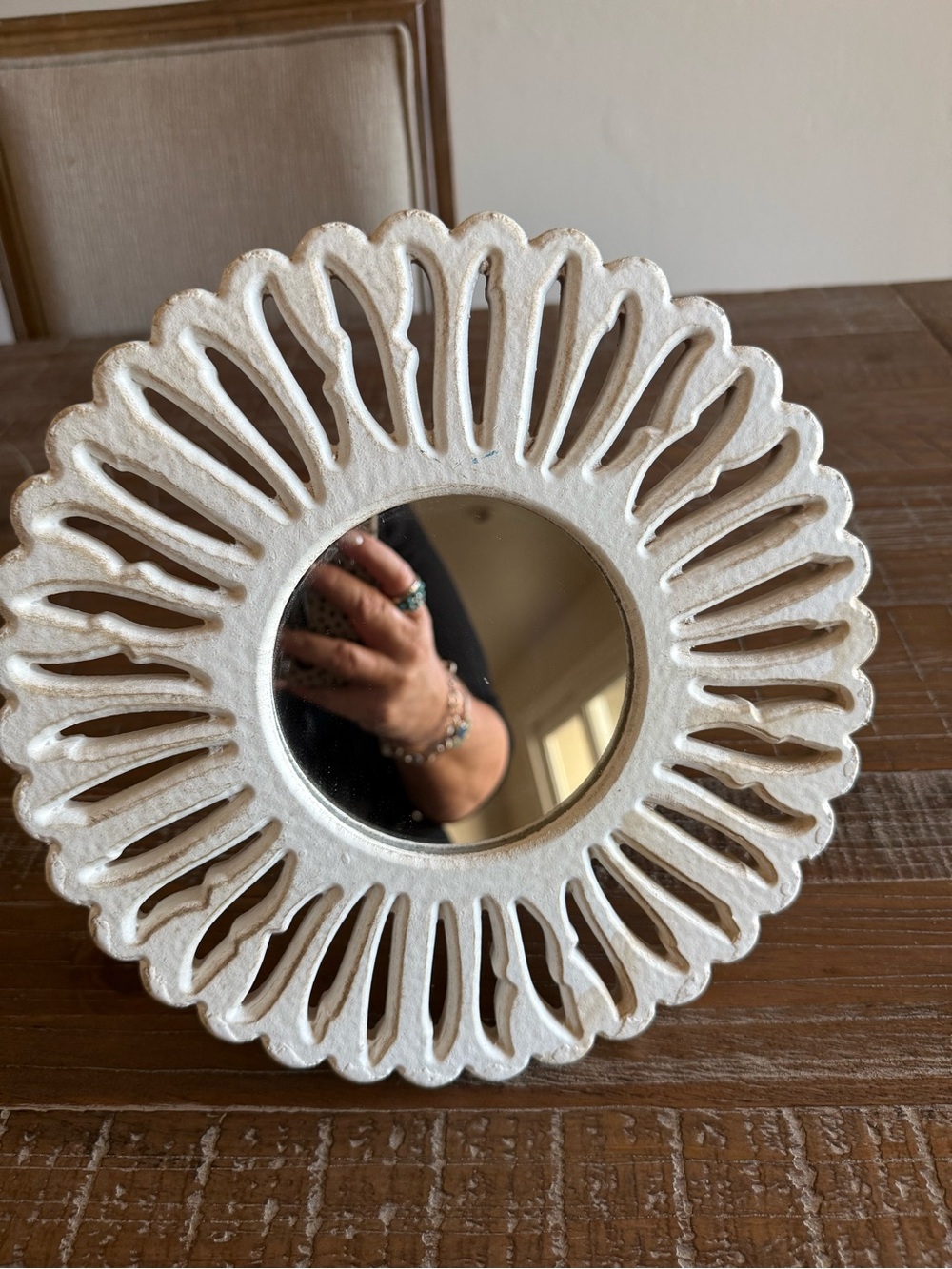 Hobby Lobby Table Decor Round White Sunburst Mirror